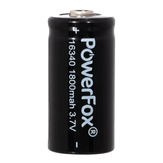 Baterías recargables PowerFox 16340 de 1800 mAh – foto del producto 2