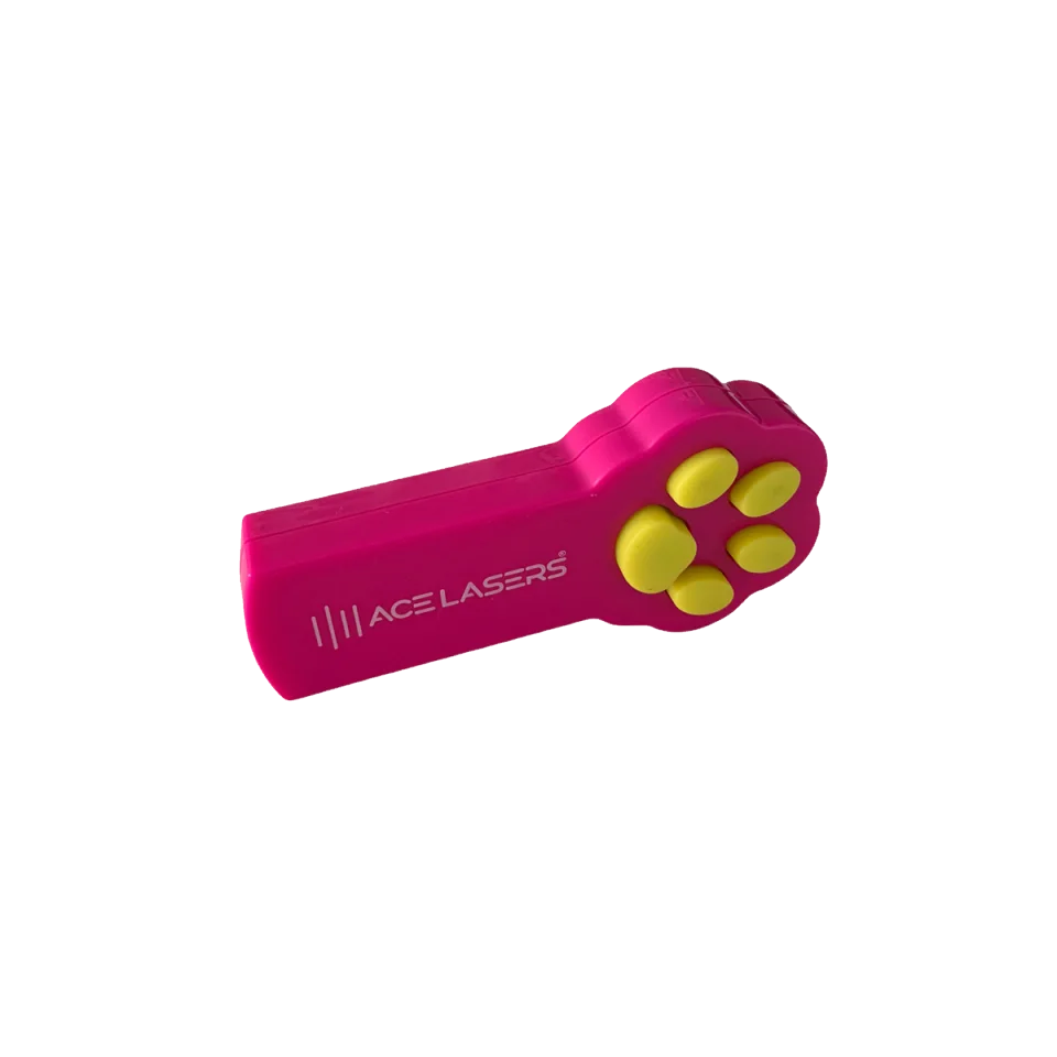 Láser de punto rojo ACE Lasers rosa de 5 mW para jugar con gatos y perros
