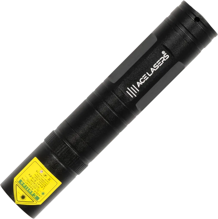 Puntero láser verde compacto ACE Lasers AGP-2 Pro Mini de 12 cm, 50–500 mW