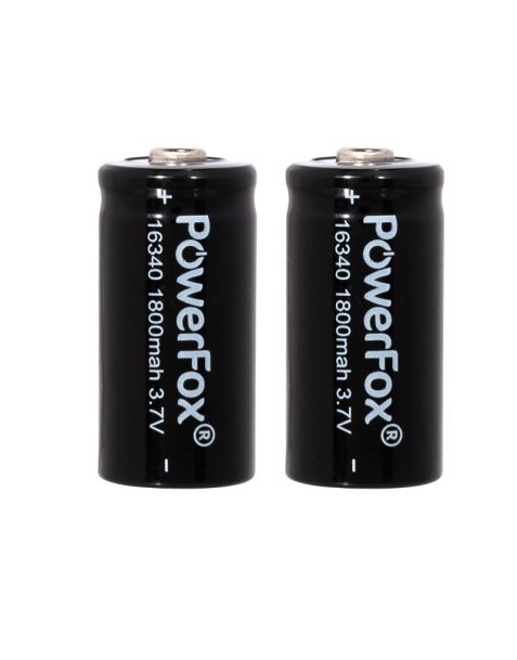 PowerFox 2x 16340 baterías - 1800Mah